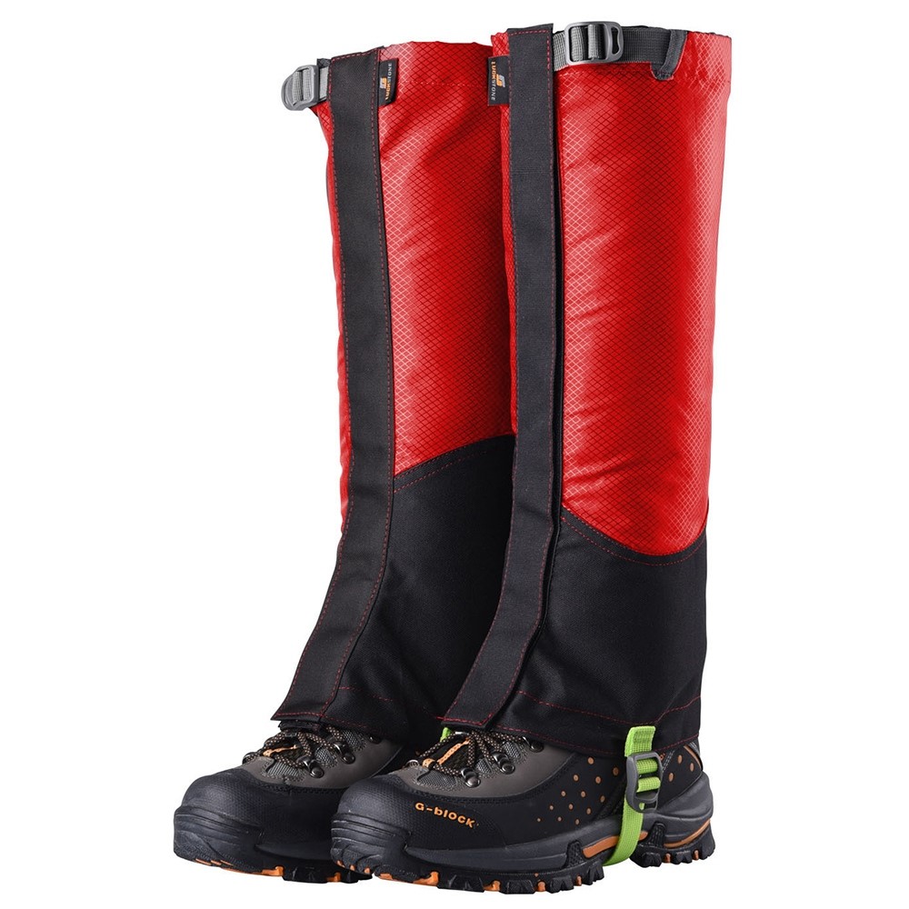 LUCKSTONE 1 Pair Oxford Cloth Adjustable Shoe Gaiter Snow Boot Gaiter Leg Gaiter Hiking Gaiter for Hunting Skiing Motorcycle Snowshoeing, Size L-1