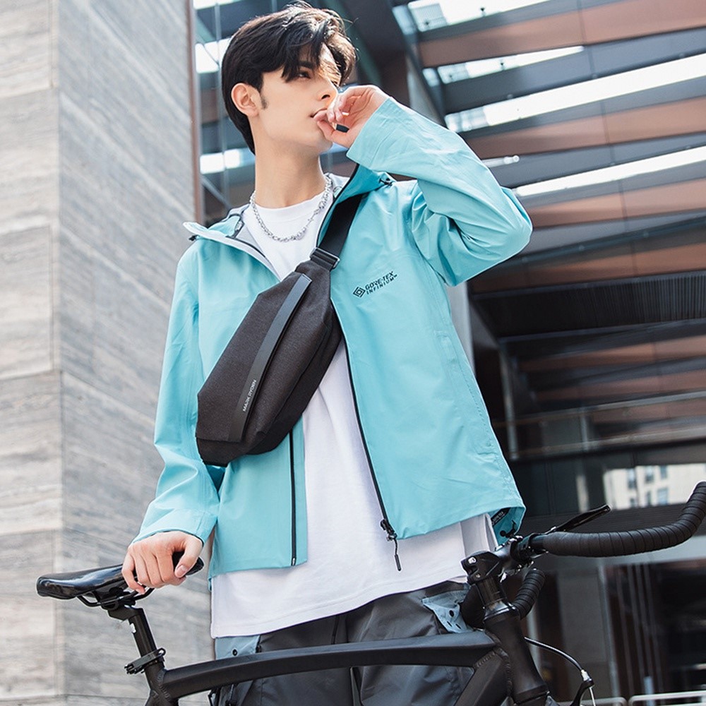 MARK RYDEN MR8331 Stylish Casual Men Oxford Cloth Chest Bag Single Shoulder Crossbody Bag - Black-6