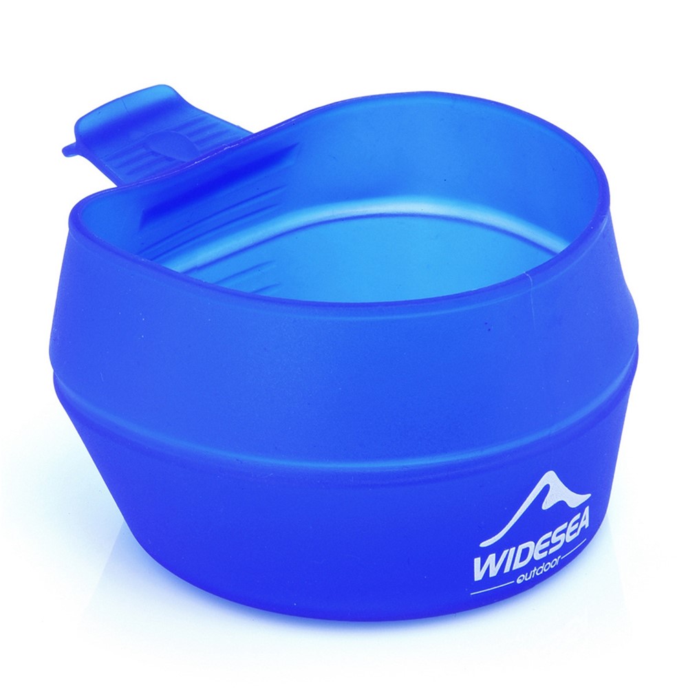 WIDESEA WSCP-250ML Outdoor Travel Camping Picnic Water Cup 250ML TPE Coffee Tea Mug Foldable Cup (BPA Free, No FDA Certification)-1