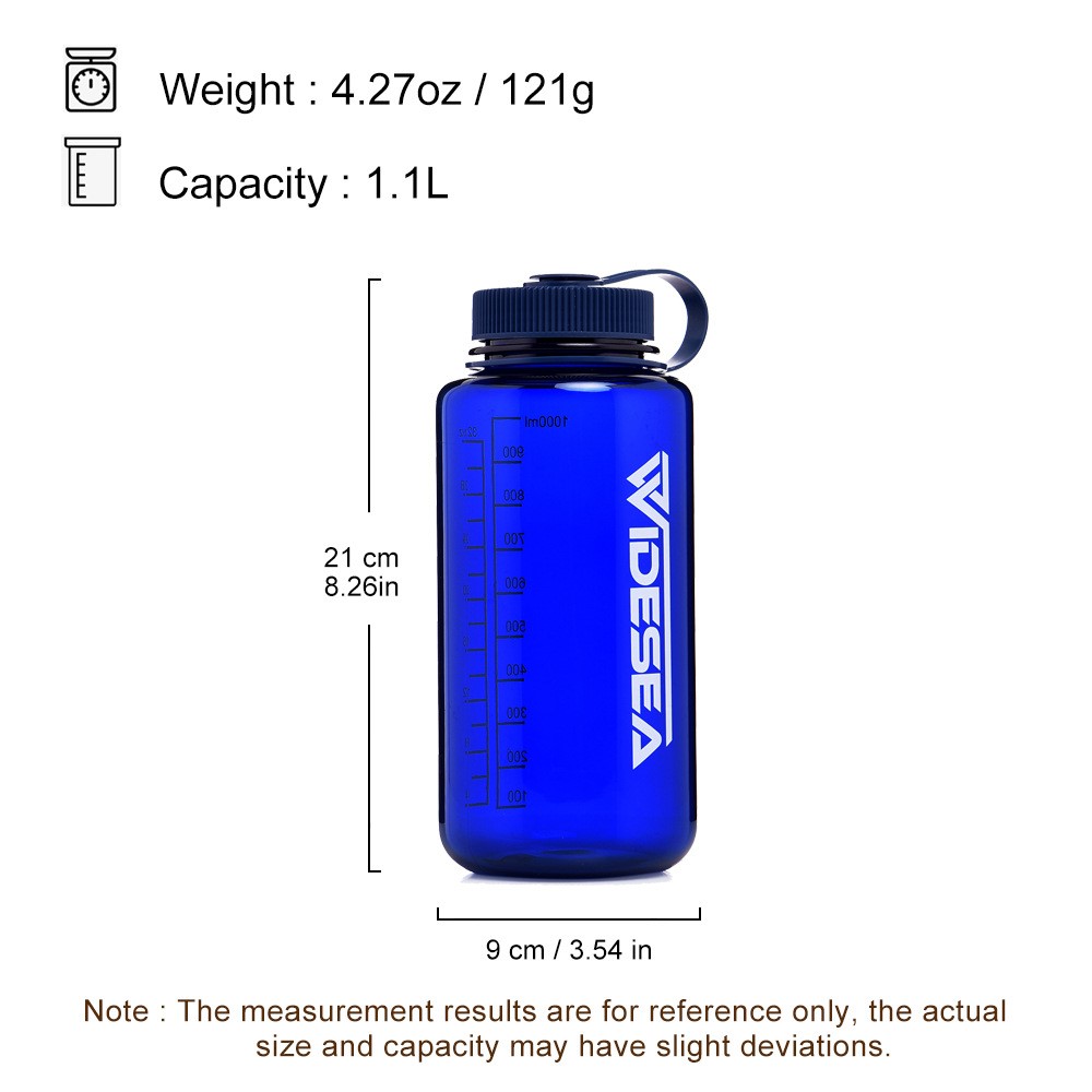 WIDESEA WSPC-001B Water Bottle Capacity Marker Leakproof Tritan Water Drinking Bottle (BPA Free, No FDA Certified) for Fitness, Gym, Outdoor Sports-7