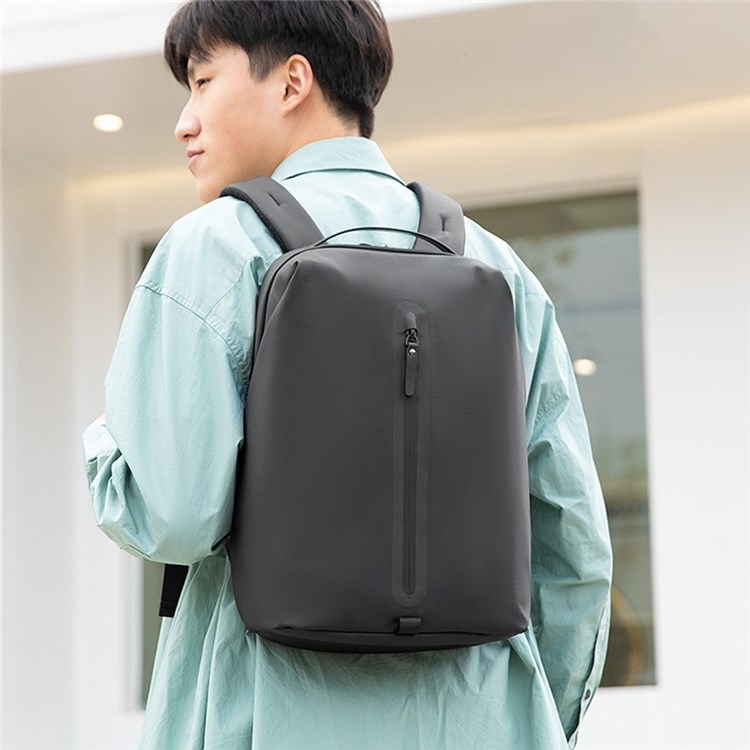 MARK RYDEN MR9065 14inch Laptop Shoulder Bag Tote Backpack with Anti-theft Back Pocket - Grey-3