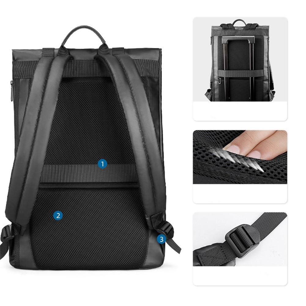 MARK RYDEN MR9959 Waterproof Large Capacity Backpack 17.3inch Laptop Bag Flap Shoulder Bag-10