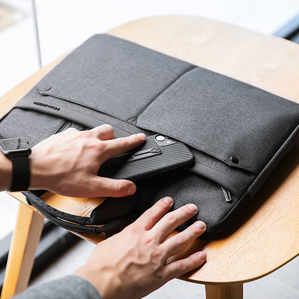 MARK RYDEN MR8002 15.6inch Notebook Carrying Pouch Plush Lining Anti-scratch Laptop Briefcase Handbag-9