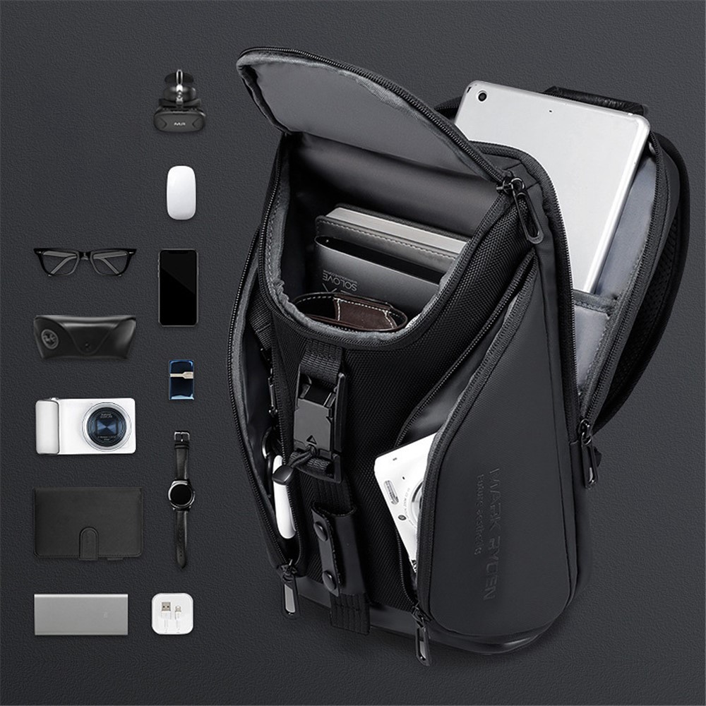 MARK RYDEN MR7369 Stylish Men Chest Bag Anti-splash Casual Single Shoulder Bag with Tablet Pocket-11