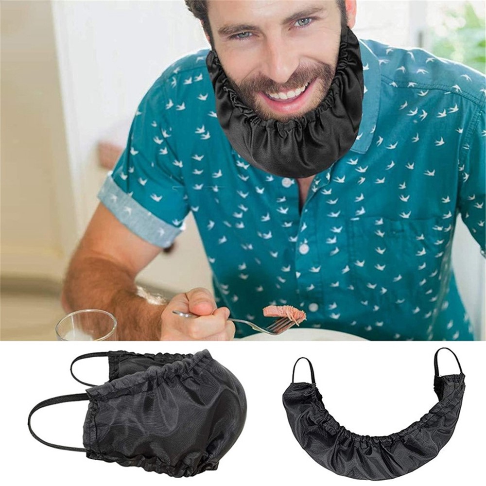 Men Beard Turban Facial Beard Cover Sleeping Bib Facial Beard Protection Tool-2