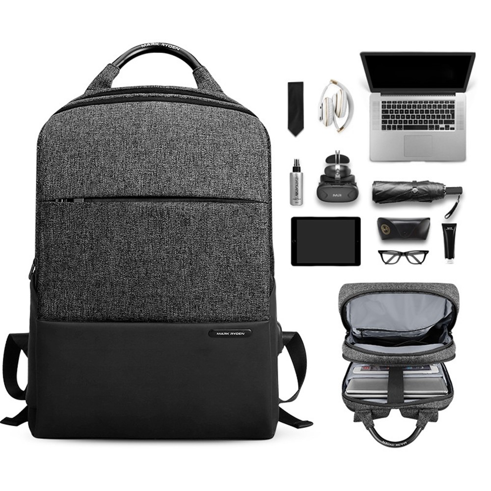 MARK RYDEN MR9618 Anti Theft Men 15.6 inch Laptop Backpack School Travel Shoulder Bag with External Charging Port-14