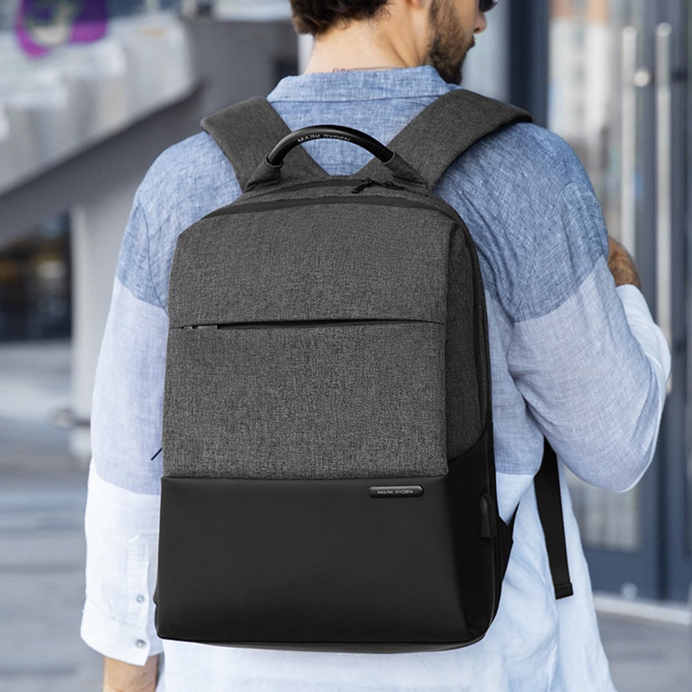 MARK RYDEN MR9618 Anti Theft Men 15.6 inch Laptop Backpack School Travel Shoulder Bag with External Charging Port-7