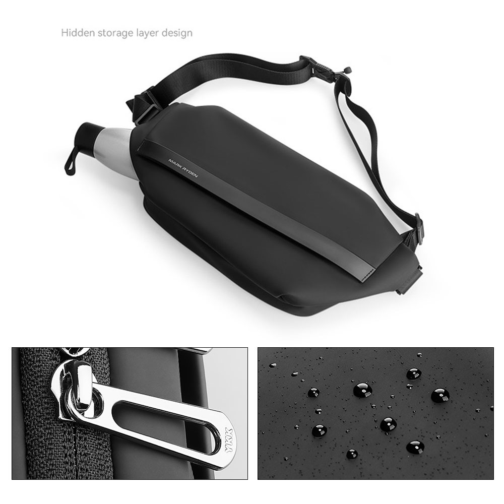 MARK RYDEN MR8331D Men Crossbody Bag with 9.7inch Tablet Pocket Waterproof Large Capacity Chest Bag-4