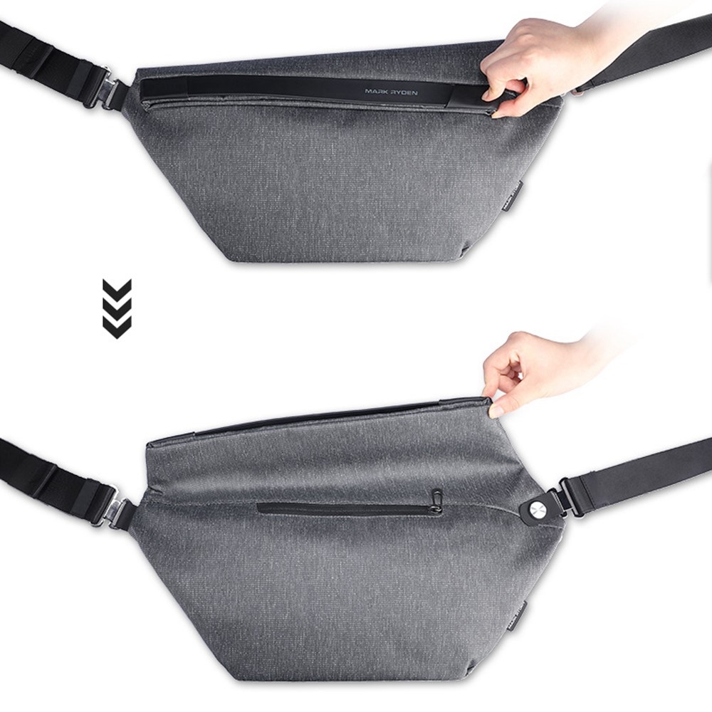 MARK RYDEN MR-2293 Magnetic Buckle Crossbody Bag Men Chest Bag with Anti-theft Back Pocket-2
