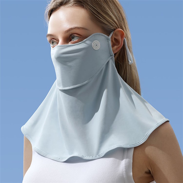 Golovejoy XTJ103 Summer UV Protection UV Face Mask Facil - Gris-6