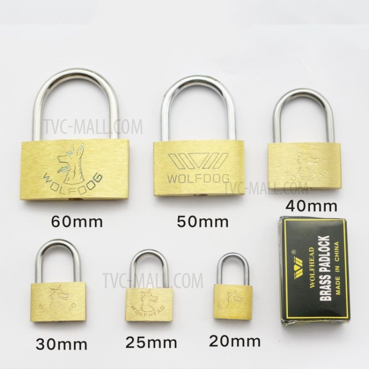 Small Brass Lock Luggage Case Padlock Box Case Lock Bicycle Lock 20mm-4