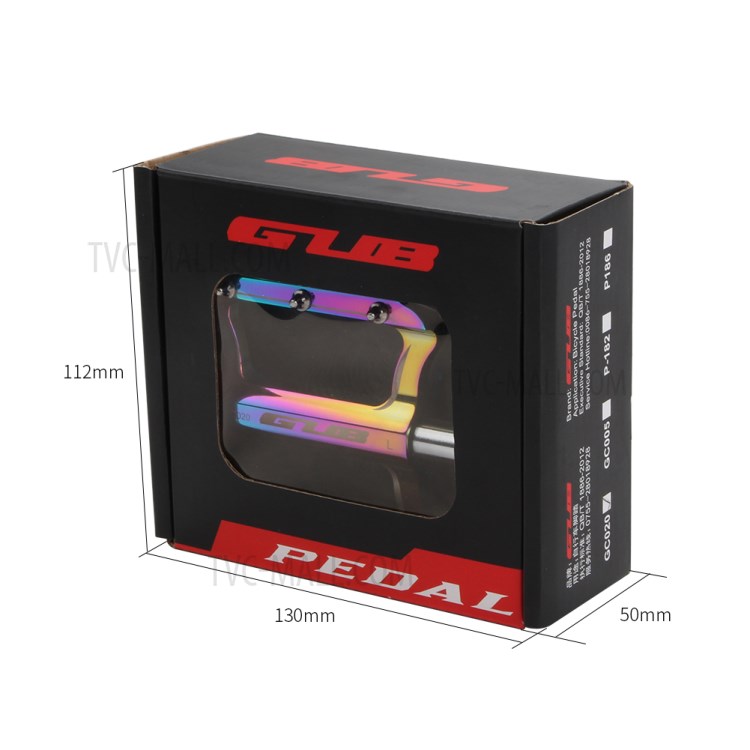 Une Paire Alliage D'aluminium Coloré GUB GC020 Pédale VTT Pour Route De Montagne BMX VTT Vélo-9