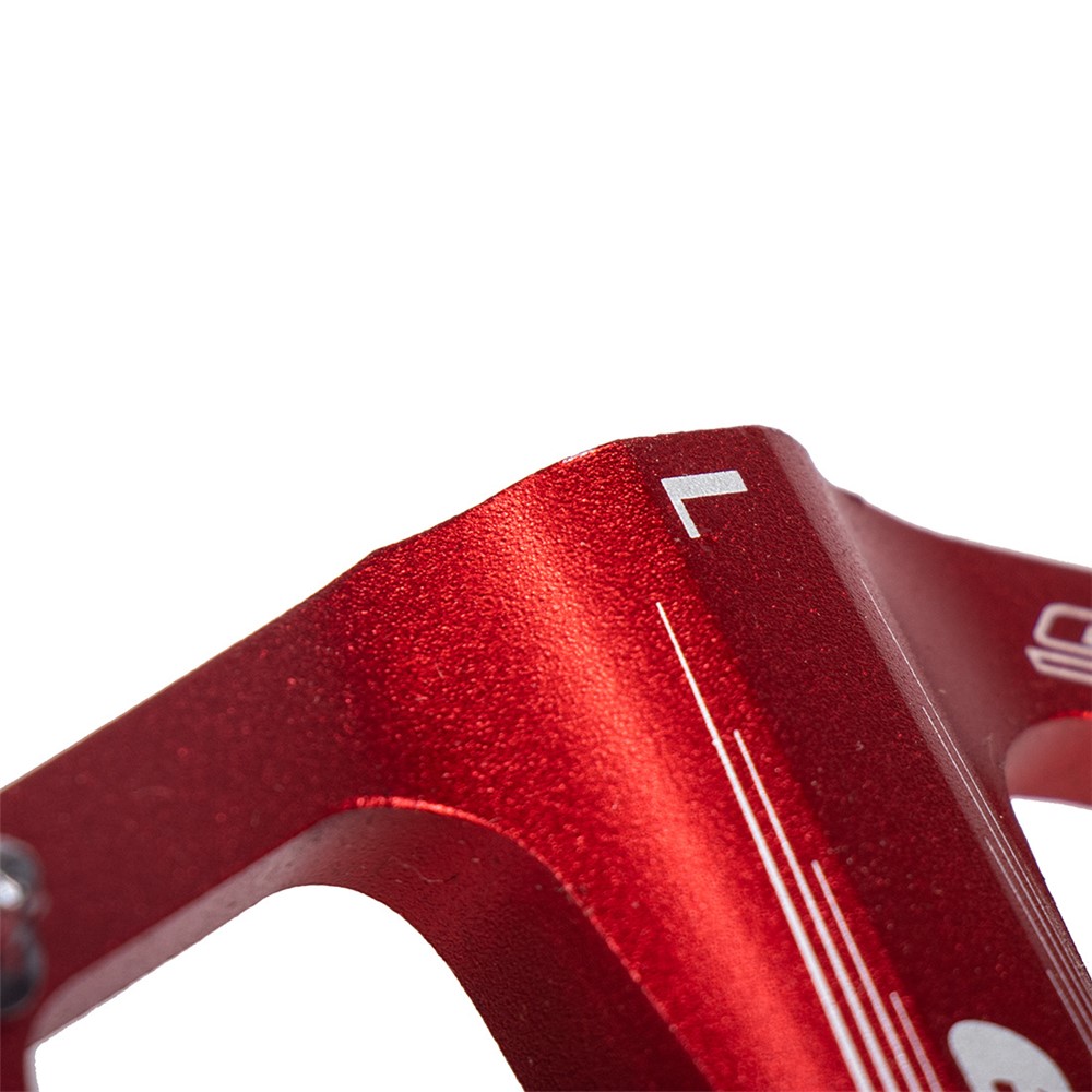 ENLEE N16 Aluminum Alloy Wide Face Bearing Pedals Lightweight Bicycle Pedal Folding Bike Accessories - Red-3