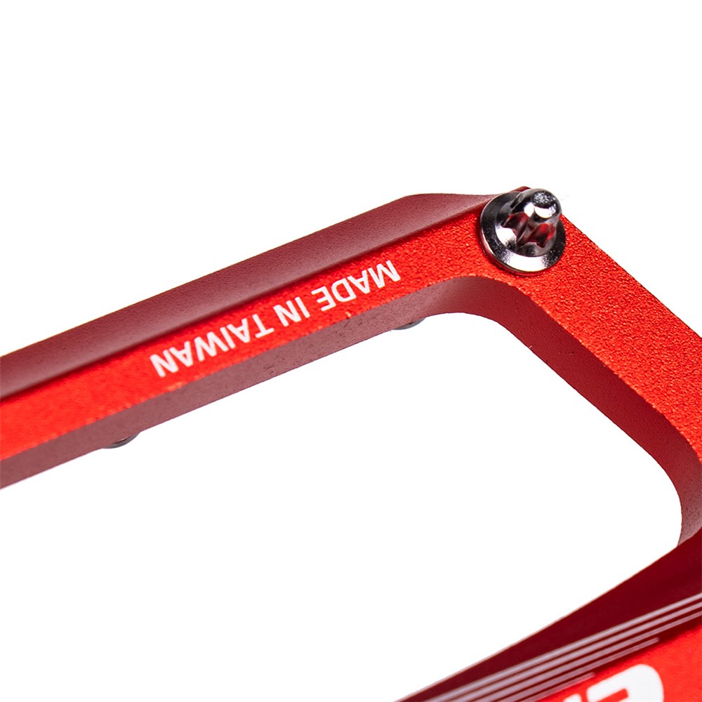 ENLEE N16 Aluminum Alloy Wide Face Bearing Pedals Lightweight Bicycle Pedal Folding Bike Accessories - Red-8