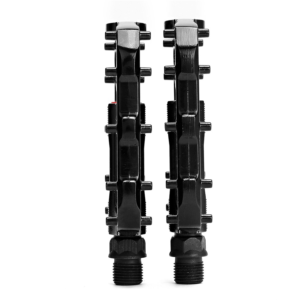 ENLEE 1Pair Bicycle Pedals Aluminum Alloy DU Bearing Pedals Metal Mountain Bike Pedals for Riding - M505-7