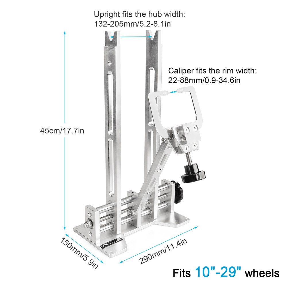 YSANAM Aluminum Alloy Bike Wheel Truing Stand Bicycle Repair Tools for Mountain MTB Bike Road Bicycle Cycling Accessories-12