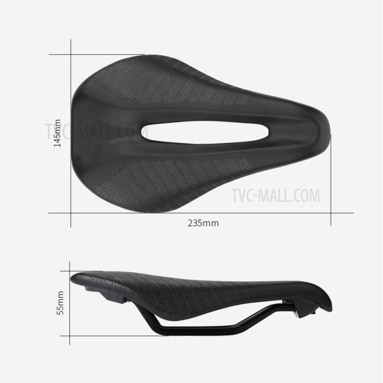 GUB 1218 Microfiber Leather Bike Saddle Hollow Ventilation Seat Cushion-8