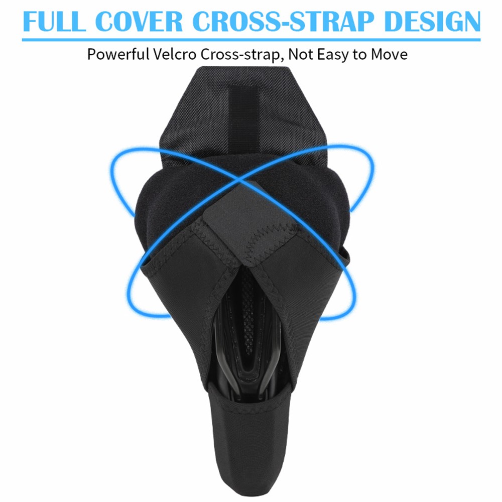 WEST BIKING Non-slip Ultralight Bike Saddle Breathable Soft Bicycle Cushion Bike Seat Cover - Blue-10