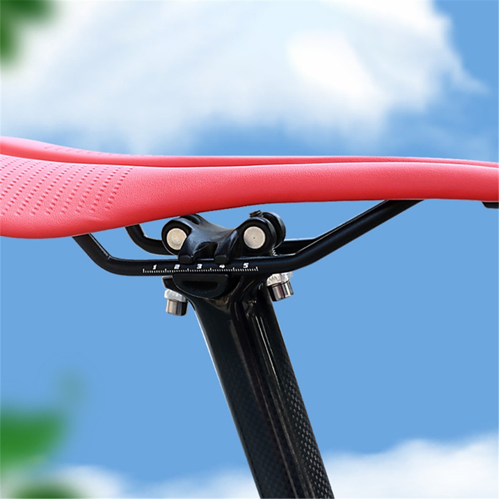 TOSEEK Shockproof Breathable Mountain Bike MTB Road Bicycle Saddle Seat Cushion (Width 143mm) - Black-7
