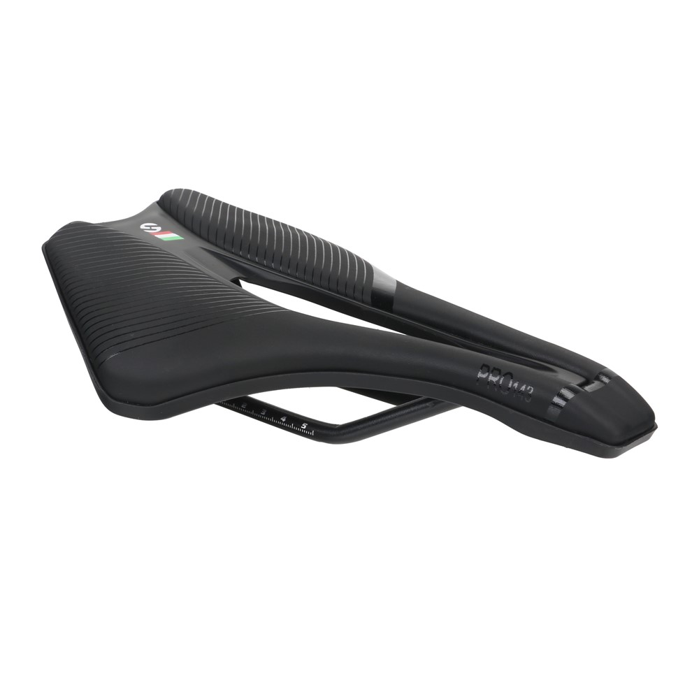 TOSEEK Shockproof Hollow Out Breathable Bike Saddle MTB Road Bicycle Seat Cushion (Width 139mm) - Black-9