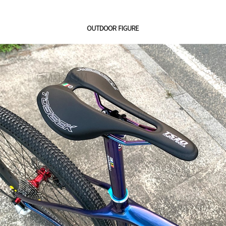 TOSEEK TS20 Superfine Fiber Skin Ultra Light Cushion Road Bike Saddles-5
