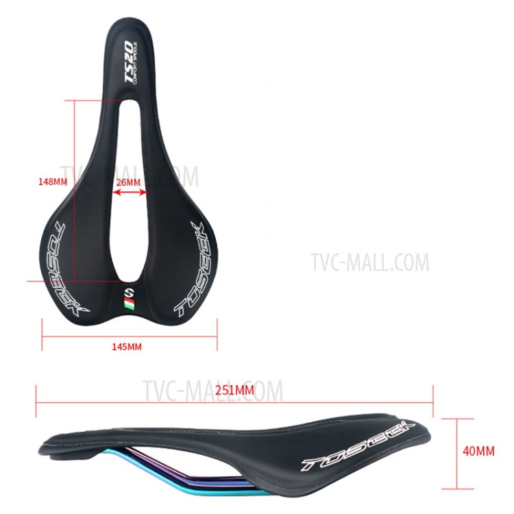 TOSEEK TS20 Superfine Fiber Skin Ultra Light Cushion Road Bike Saddles-9