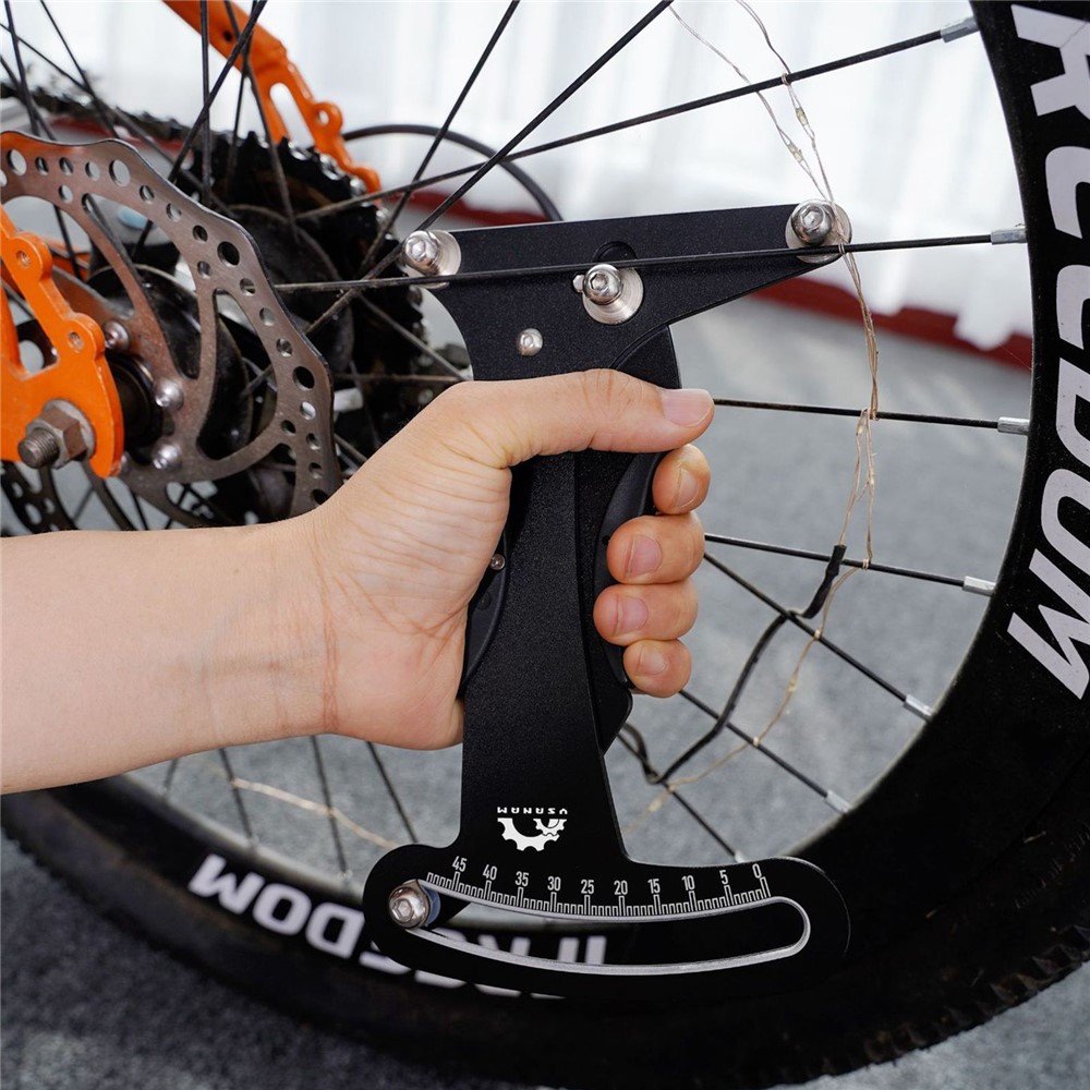 YSANAM Bicycle Spoke Tension Meter Measuring Tool Aluminum Alloy Wheel Repair Tool MTB Bike Meter Tensiometer-4
