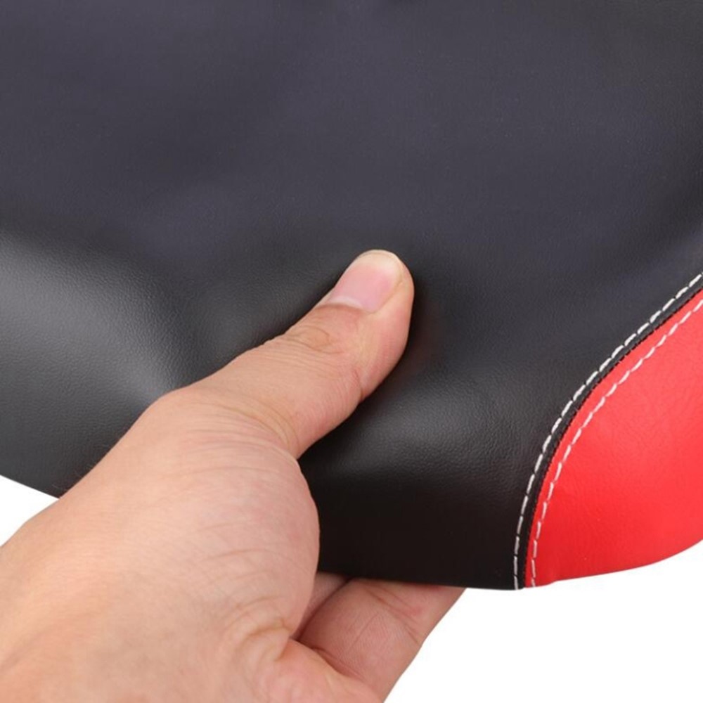 Bicycle Seat Mountain Bike Seat Cushion Shock Absorption No Nose Saddle Riding Equipment - Red-4