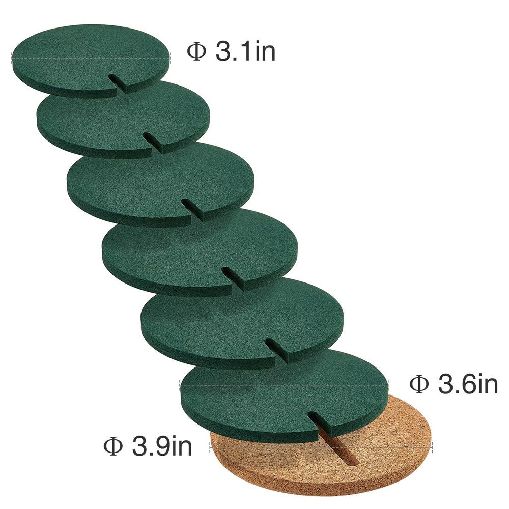 1 Set Flower Cactus Shaped Drinks Coasters Cup Holder Mat Pads Placemat DIY Household Tableware-4