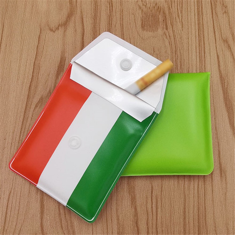 Portable Reusable Ashtray Pocket Outdoor Smoking Cigarette Ash Bag Fireproof Pouch - Black-4