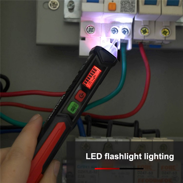 Mayilon HT100 Smart Spannungsdetektor Elektrischer Indikator Nicht-kontakt-tester-schaltungsbestandspoint-finder Null Live-draht-testwerkzeuge AC 1000V (keine Batterie)-3