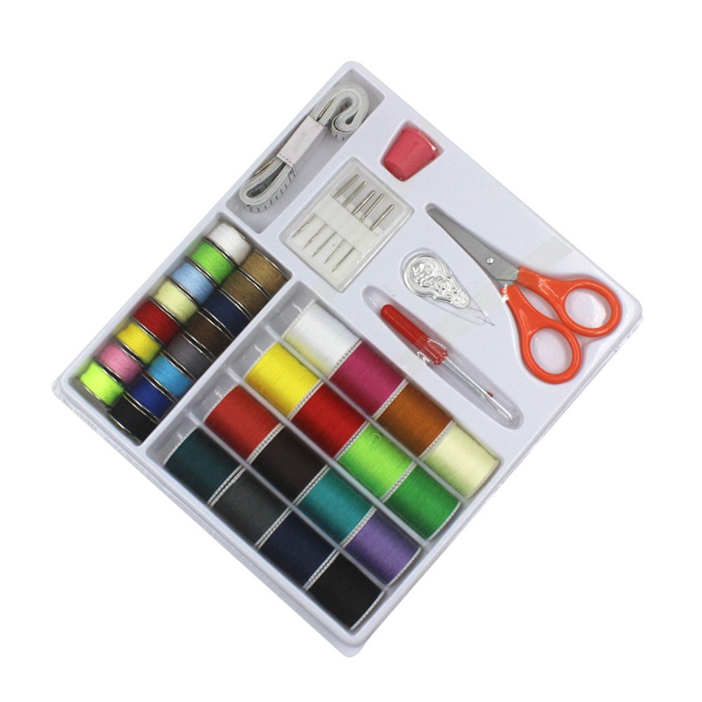 Sewing Needle Thread Kit 16Color Threads Hand Sewing Supplies Set for