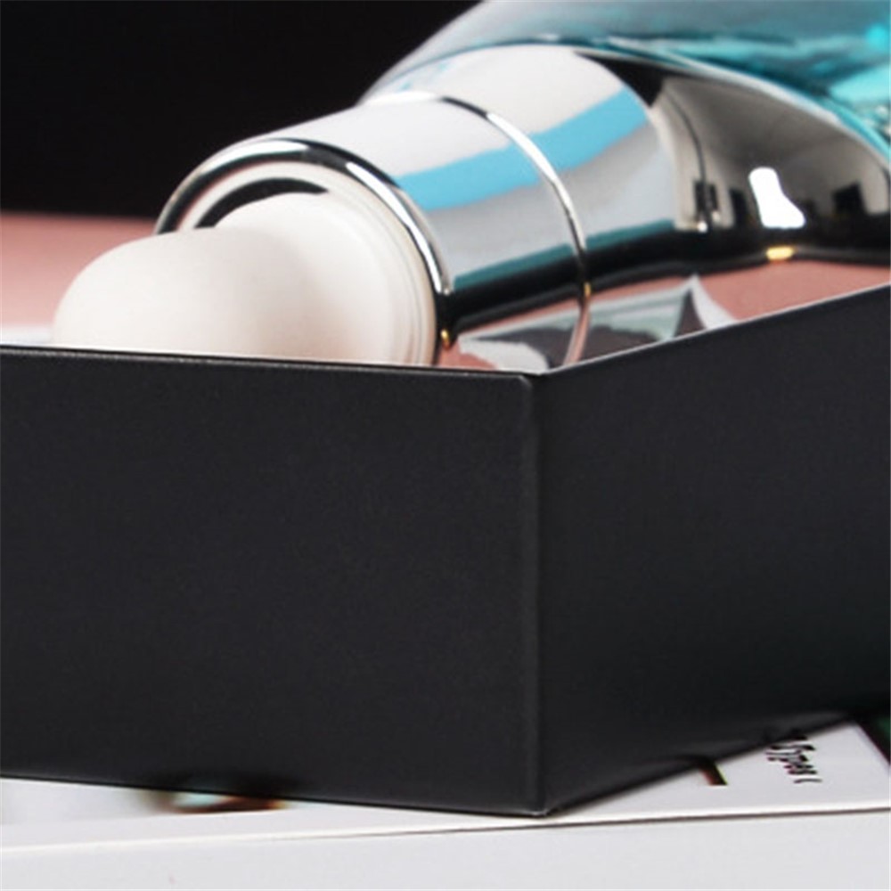 Nordic Style Light Luxury Double Leather Metal Tray Cosmetic Storage Box Perfume Container Stand (Size: S) - Square-6