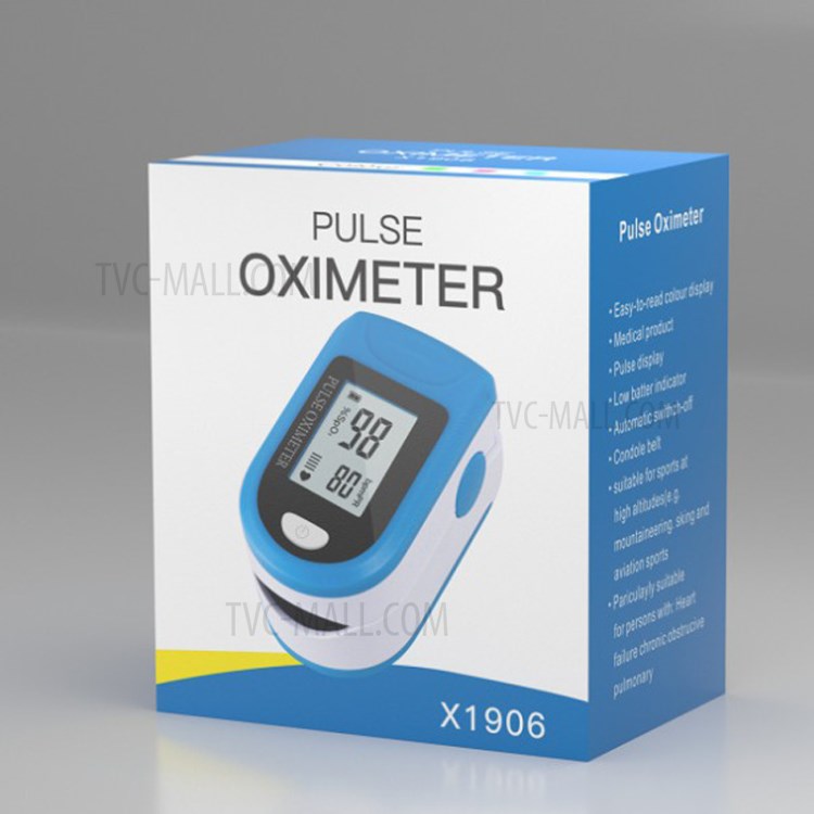 Wholesale X1906 Pulse Oximeter Finger Clip Blood Oxygen Monitor with