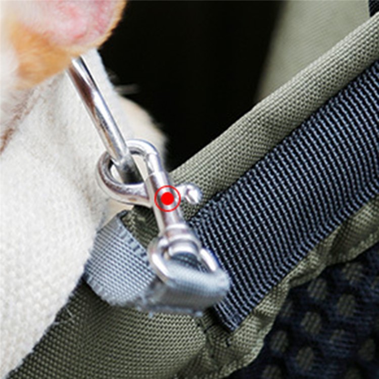Doglemi PD30010 Pet Delantero Mochila Mochila de Malla Transpirable Malla de Gato Bolso de Hombro Para Viajes al Aire Libre - Gris Rosa / M-3