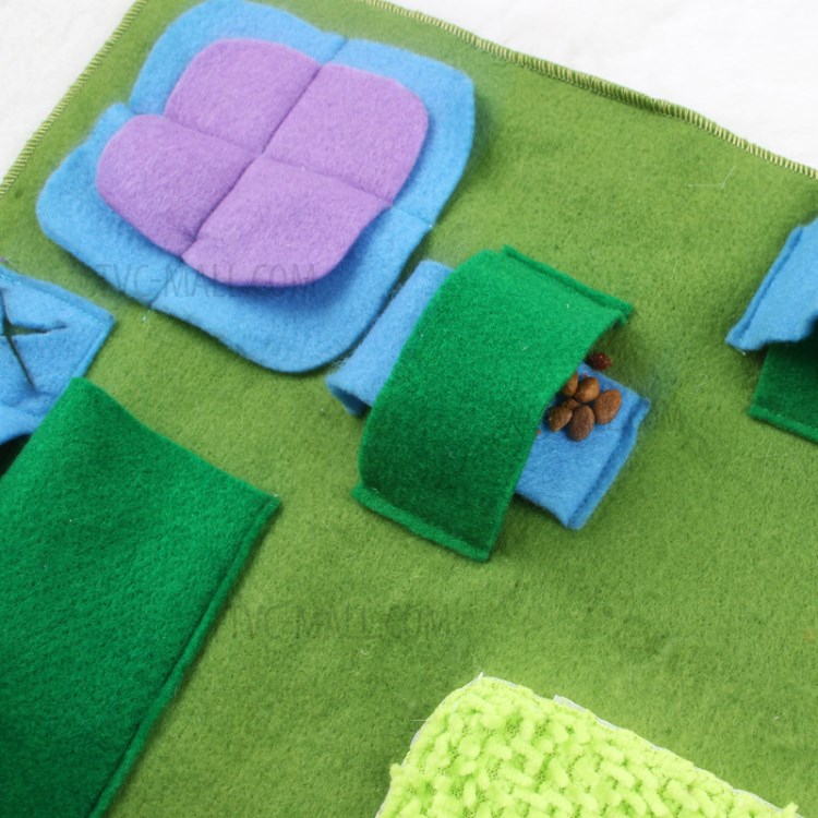 Pet Splicing Flowers Fun Training Interactive Sniffing Foraging Pad for Dog-4