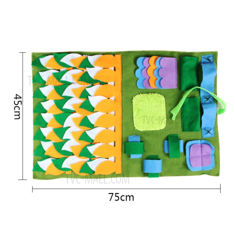 Pet Splicing Flowers Fun Training Interactive Sniffing Foraging Pad for Dog-5