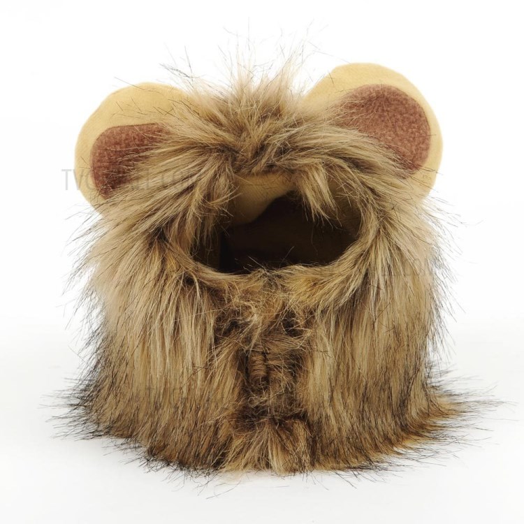 Lion Headgear Decorative Hat Dog Cat Costume, Size: M-4