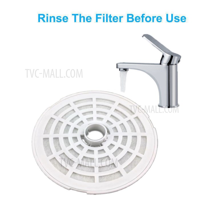 3Pcs/Set Pet Water Fountain Filter Cat Dog Water Dispenser Cotton Activated Carbon Pad-4
