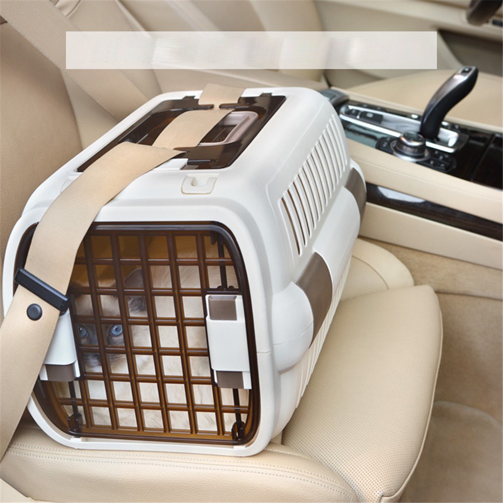 CAT CARGO Puppy Dog Air Plane Transport Box Breathable Cat Dog Pet Travel Carrier Cage (50x33x29cm)-5
