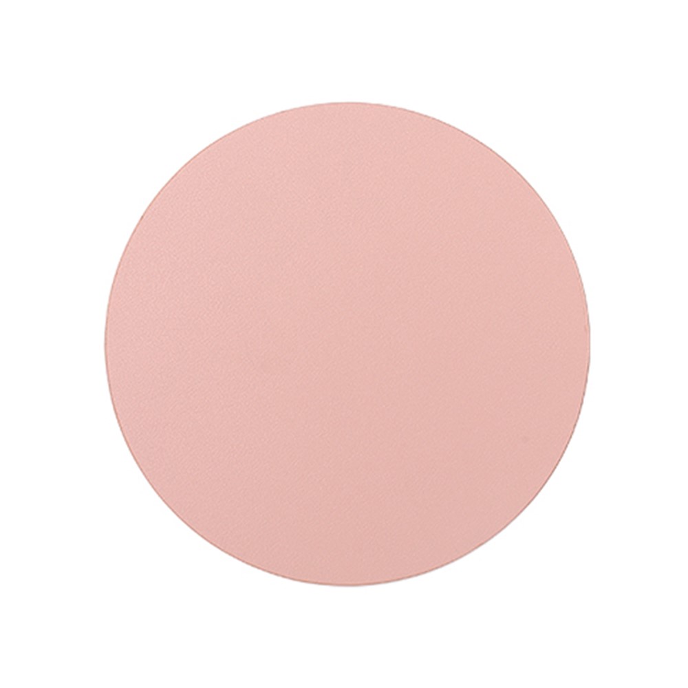 18cm Round Oil Proof Insulated Leather Placemat Tableware Table Pad Kitchen Coaster - Pink-1