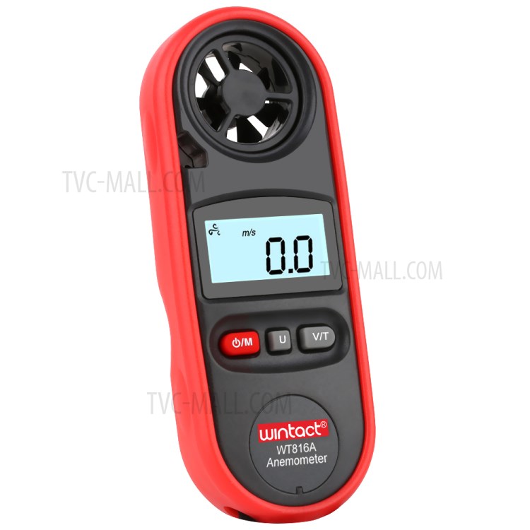 WINTACT WT816A 30m/s Digital Anemometer Tester Portable Handheld Wind Speed Temperature Measure Tool Air Velocity Meter-11