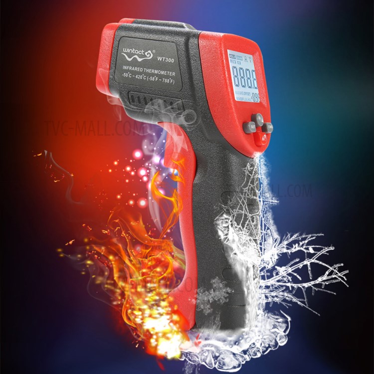 WINTACT WT300 Non-contact LCD Screen Thermometer Handheld Digital Infrared Laser Temperature Tester-2