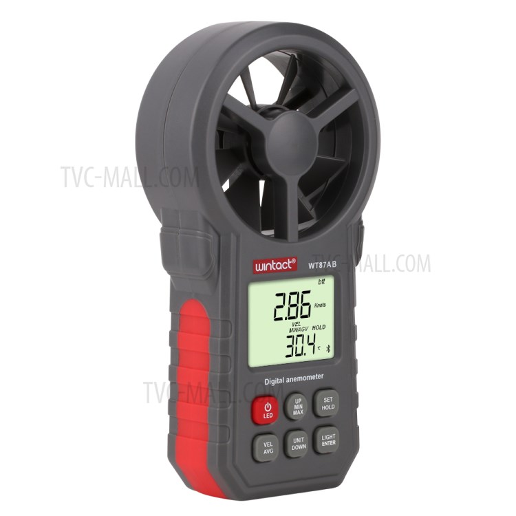 WINTACT WT87B Digital Anemometer Thermometer Tester Portable Handheld Wind Speed Meter with USB Bluetooth-3