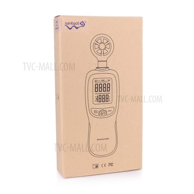 WINTACT WT82 Digital Wind Speed Gauge Anemometer LCD Wind Temperature Display Air Flow Instrument-13