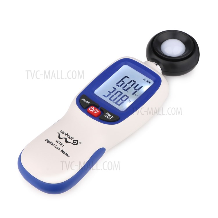 WINTACT WT81 0-200000 Lux Holly Digital Light Meter Professional Aluminance Temperature Strumento di Misurazione