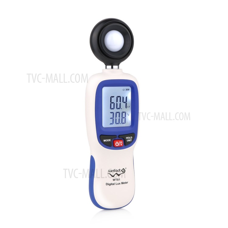 WINTACT WT81 0-200000 Lux Holly Digital Light Meter Professional Aluminance Temperature Strumento di Misurazione