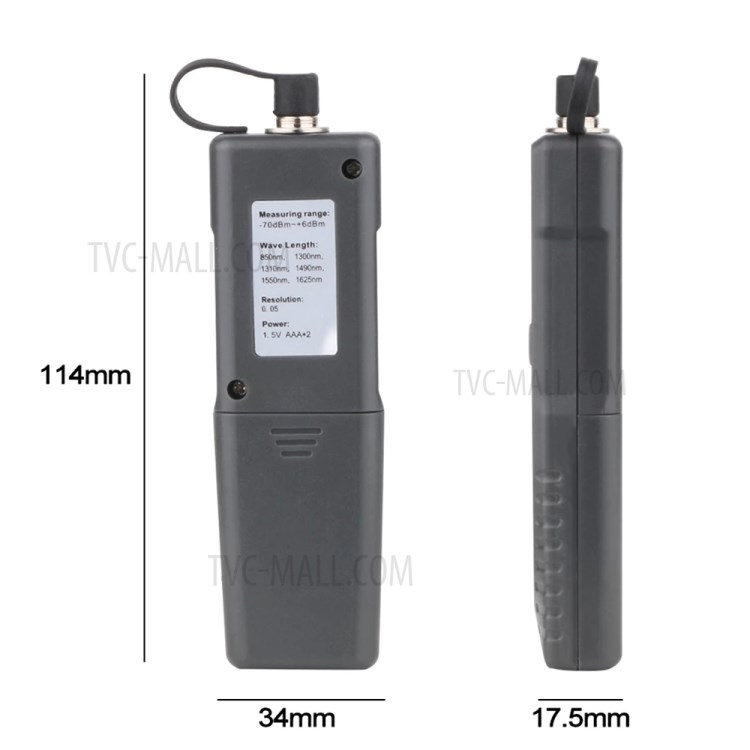 RZ WT65 Handheld Digital Fiber Optic Power Meter Network Cable Tester-5