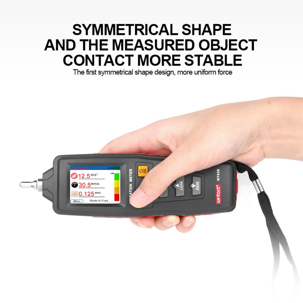 RZ WT63B Digital Vibration Meter Handheld Vibration Analyzer Vibration Tester-9