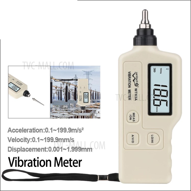 RZ WT63A Vibration Analyzer Digital Vibration Meter Handheld Vibration Tester-2